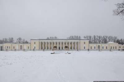 Исторические скульптуры орлов вновь вернулись в возрожденную усадьбу Горенки.